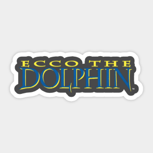 Ecco the Dolphin Logo Sticker